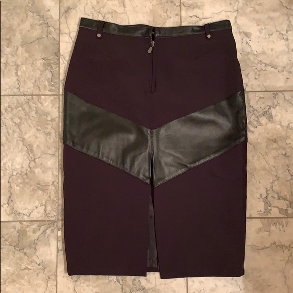 Chic technical and vegan leather skirt - Picture 5 of 5